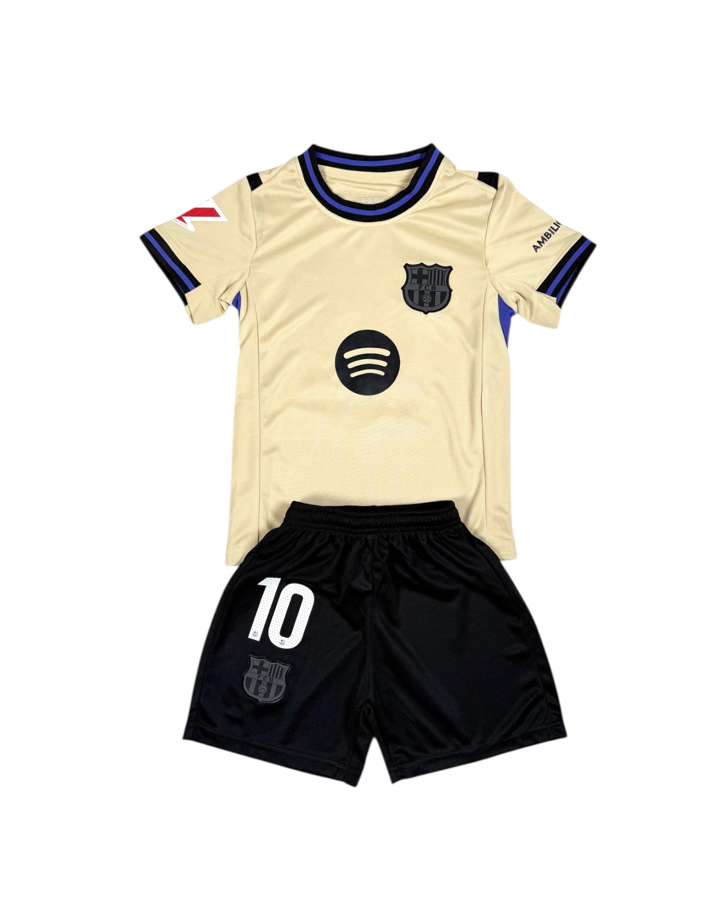 Barcelona away youth soccer set - Lamine Yamal #10