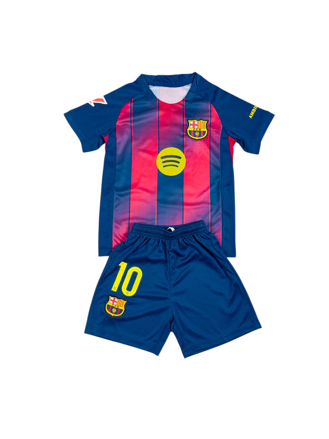 Barcelona home youth soccer set - Lamine Yamal #10