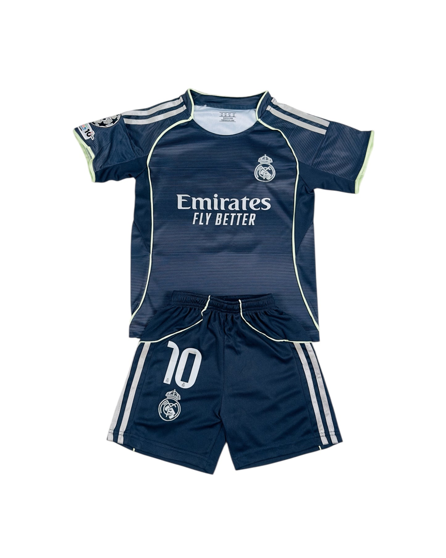 Real Madrid away third youth soccer set - Mbappe #10