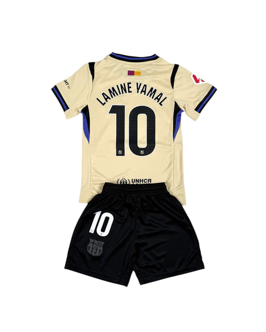 Barcelona away youth soccer set - Lamine Yamal #10