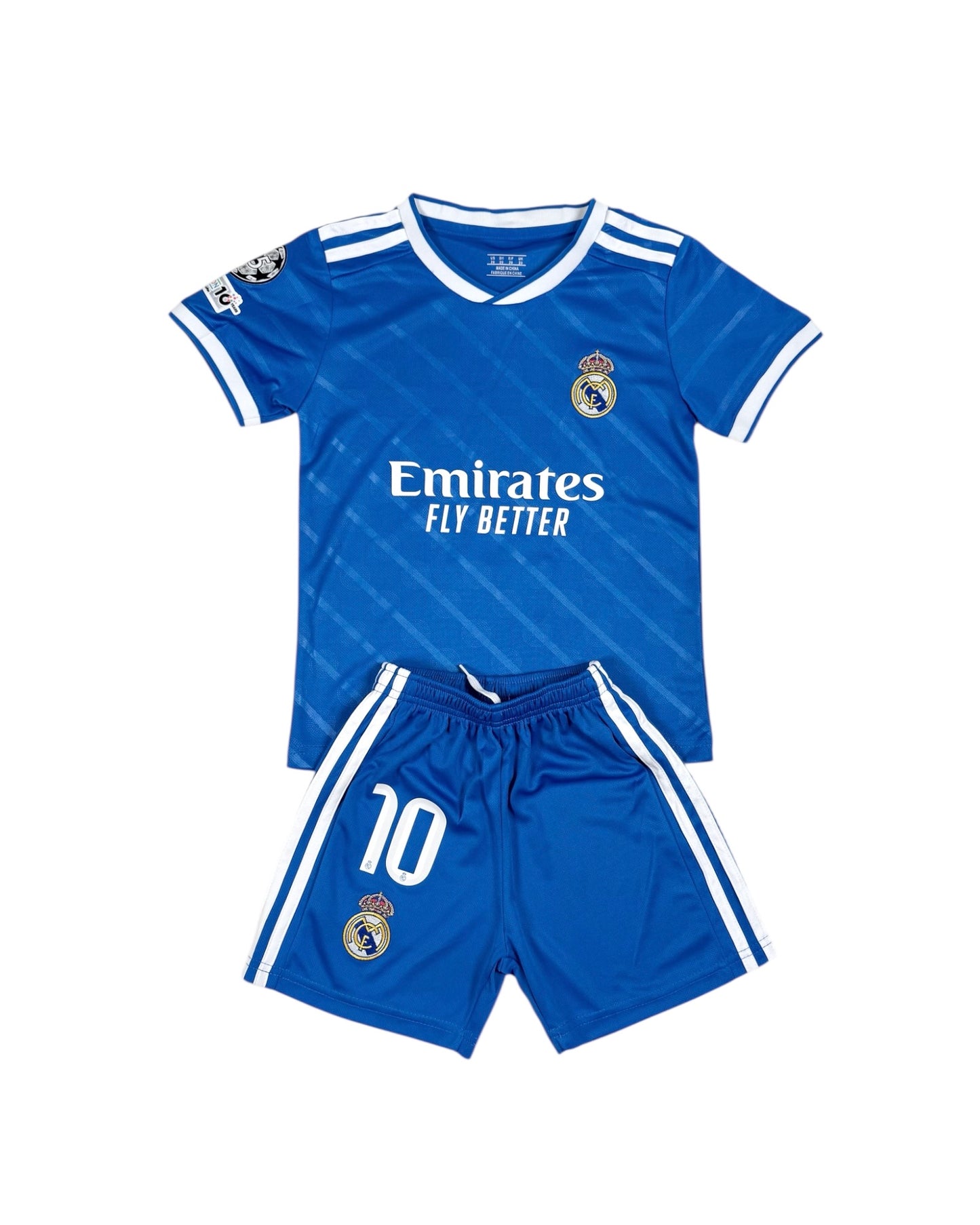 Madrid away youth soccer set - Mbappe #10