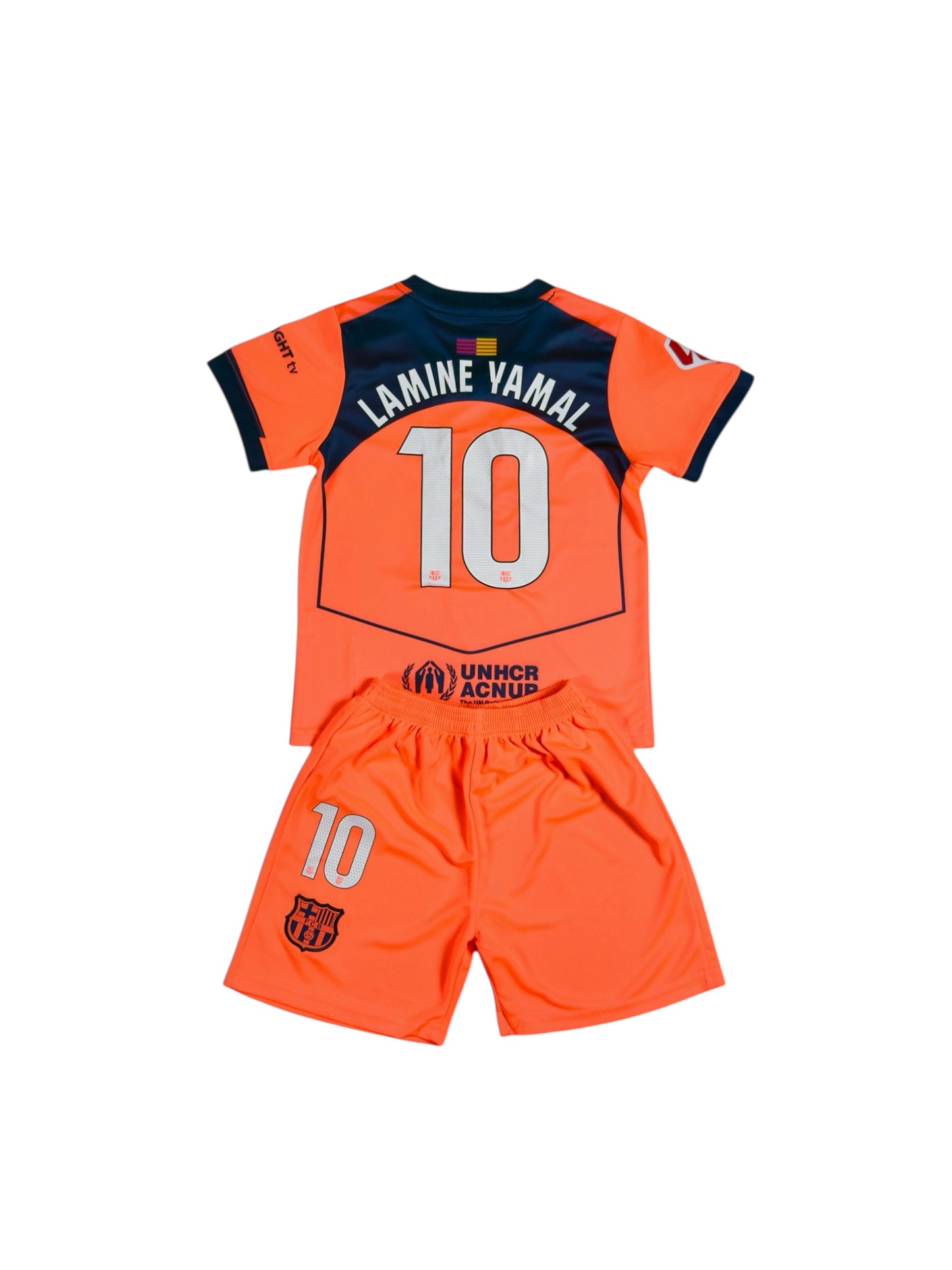 Barcelona away third youth soccer set - Lamine Yamal #10