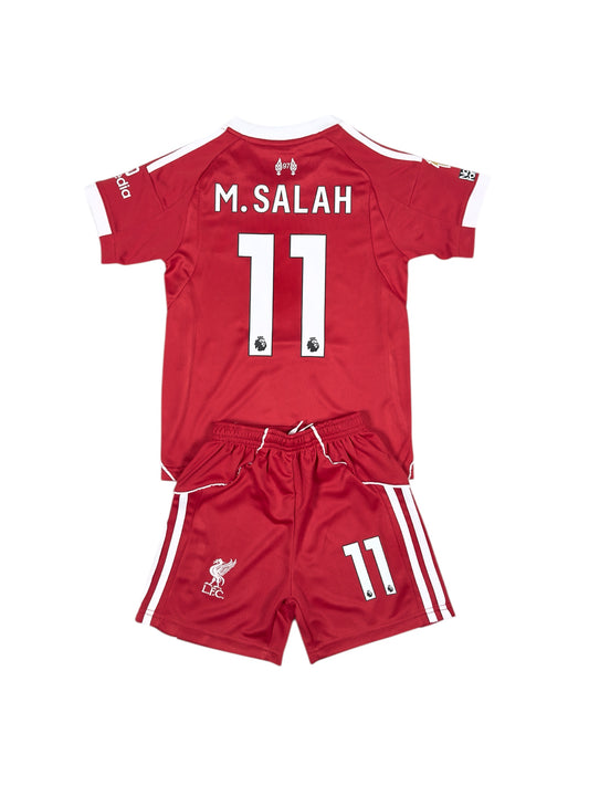 Liverpool Home youth soccer set - Salah #11