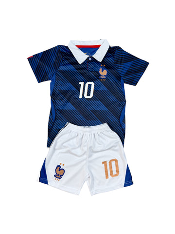 France Home youth soccer set - Mbappe #10