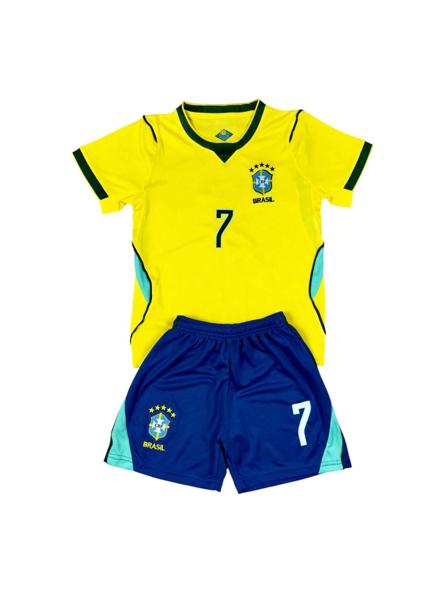 Brazil Home youth soccer set - Vini Jr #7
