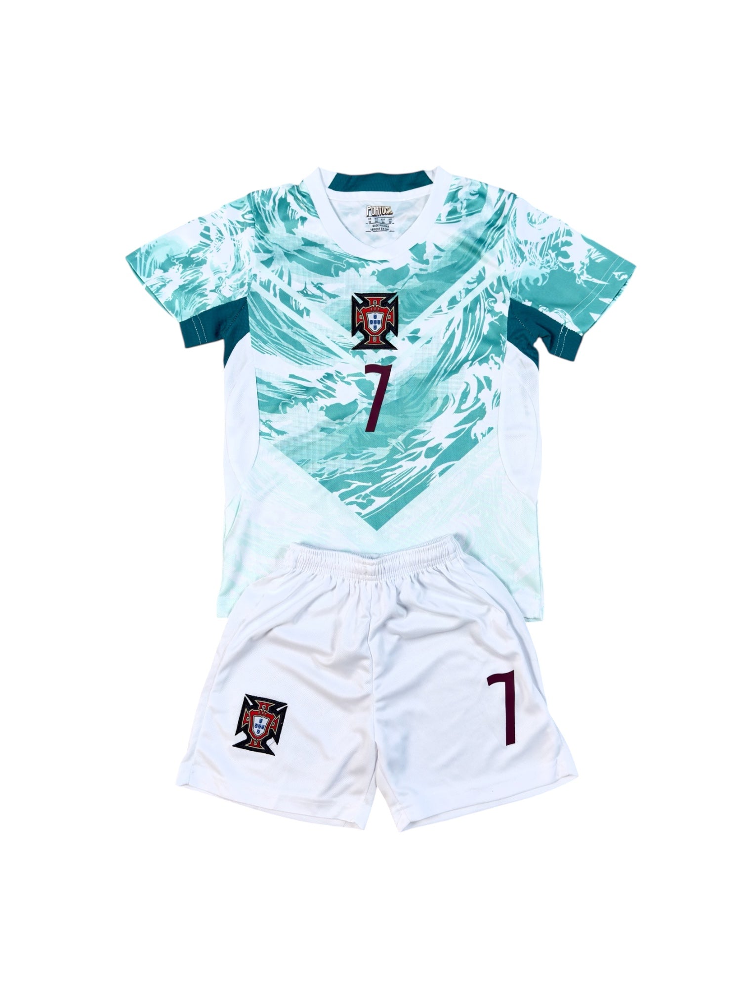 Portugal Away 2026 youth soccer set - Ronaldo
