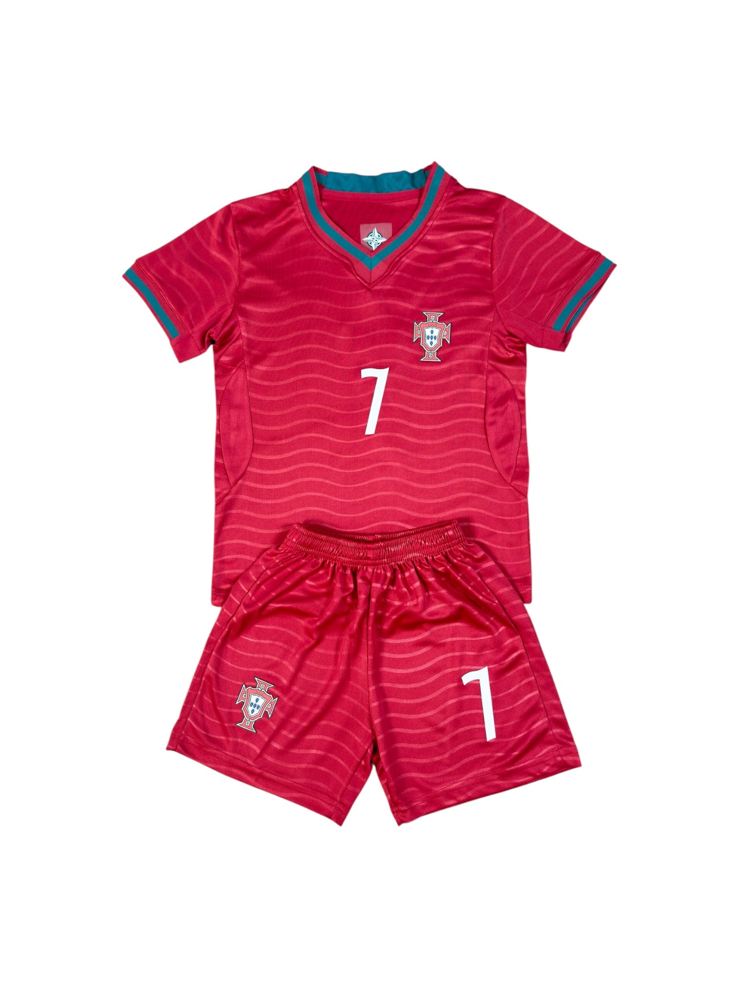 Portugal Home 2026 youth soccer set - Ronaldo