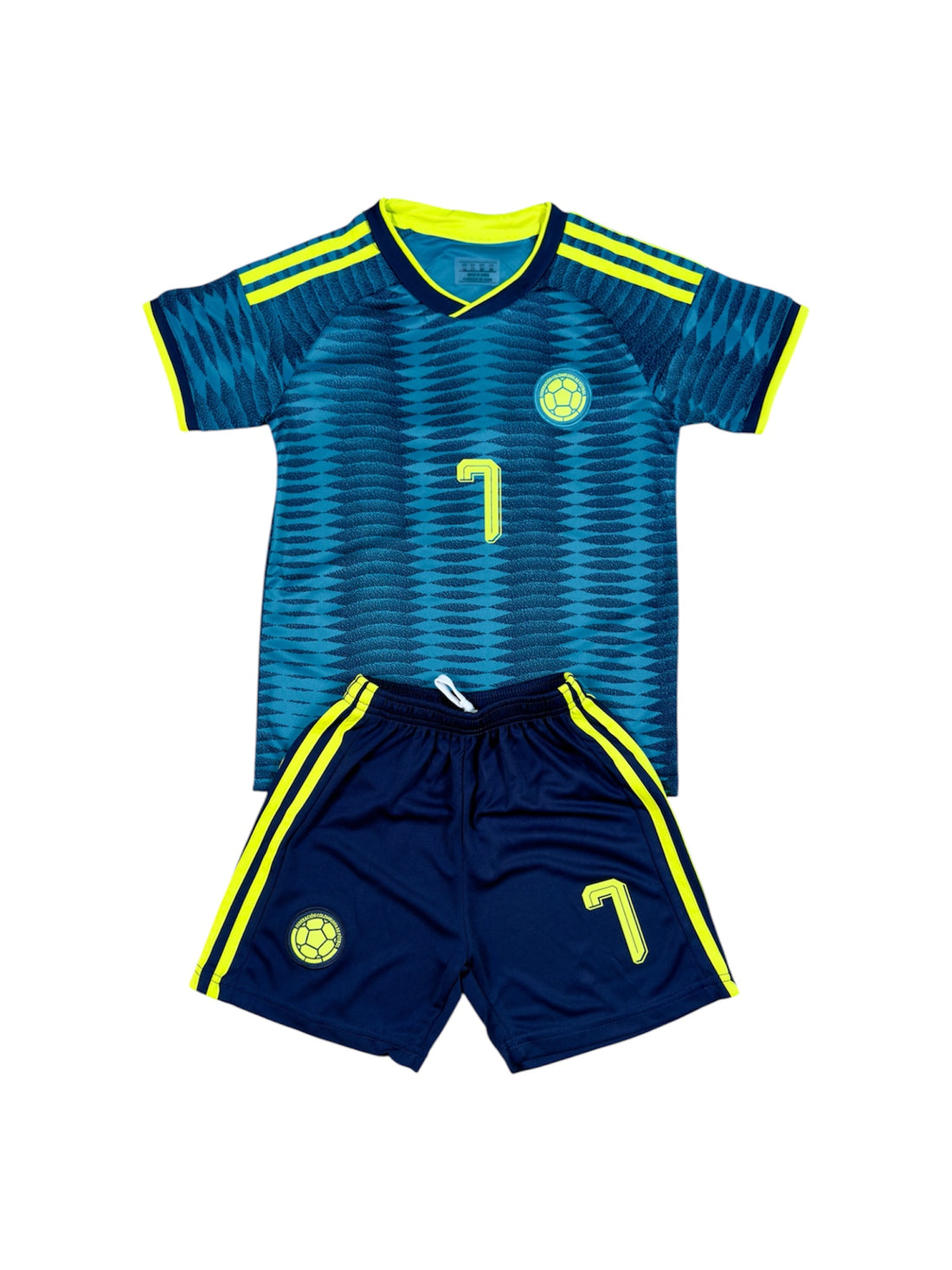 Colombia Away youth soccer set - Luis Diaz #7