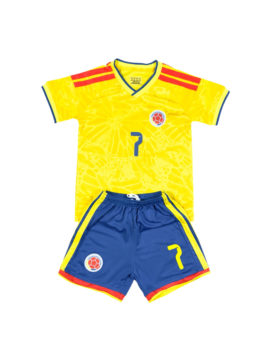 Colombia Home youth soccer set - Luis Diaz #7