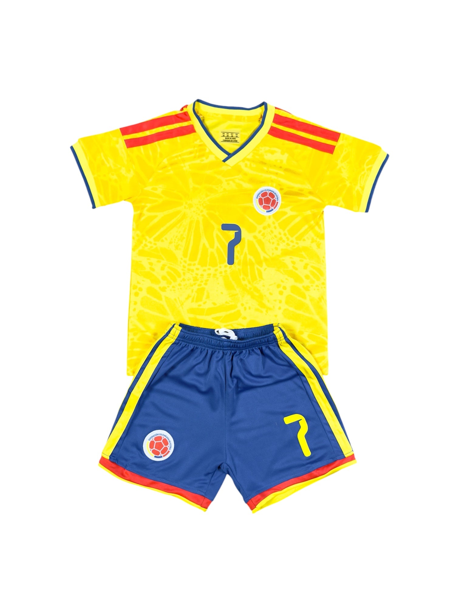 Colombia Home youth soccer set - Luis Diaz #7
