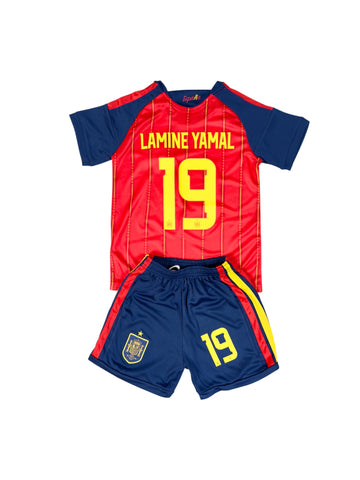 Spain youth soccer set - Lamine Yamal #19